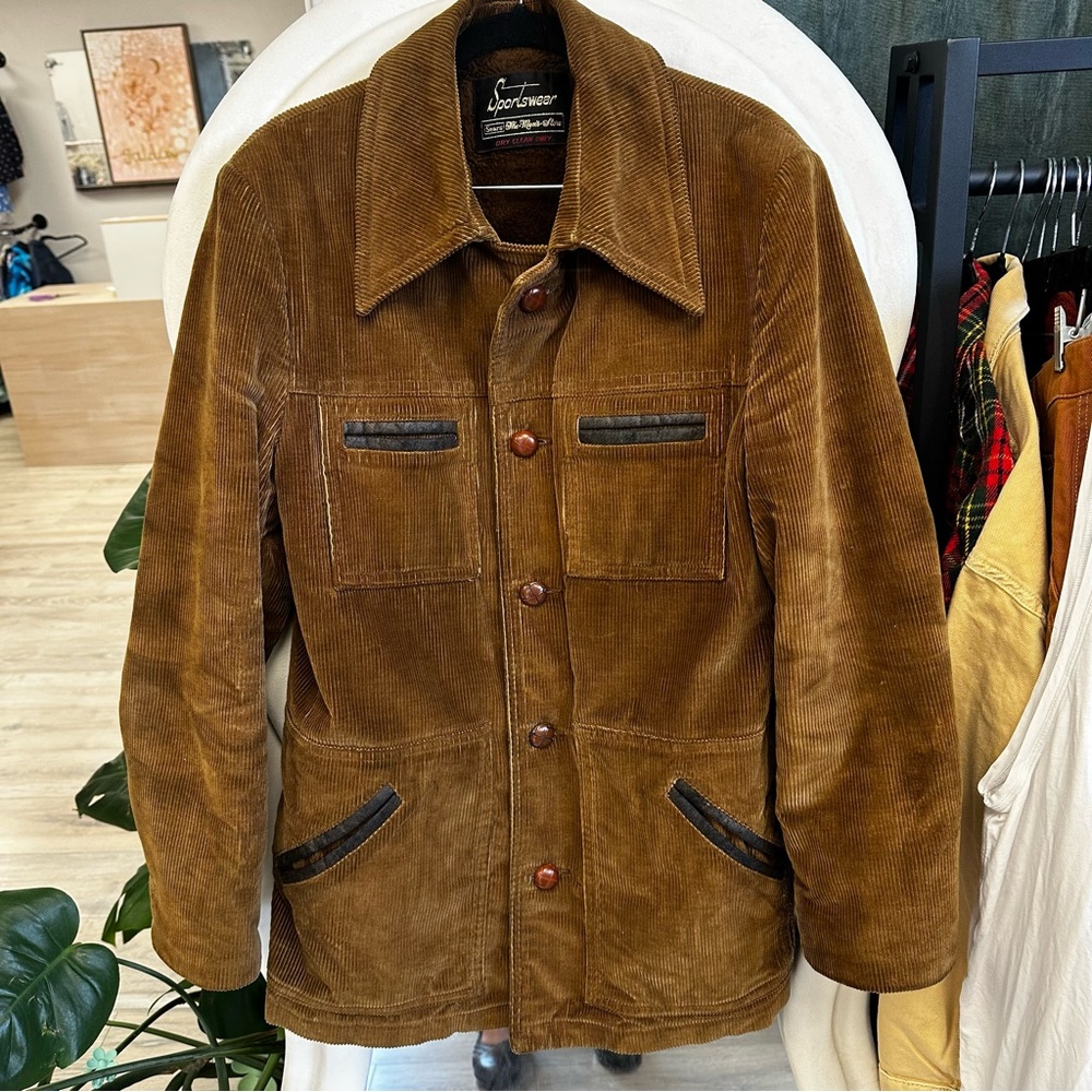 Vintage Sears Brown Corduroy chore jacket